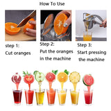 HULIANFU Manual Juice Squeezer Portable Aluminum Alloy Hand Pressure Juicer Pomegranate Orange Lemon Sugar Cane Juice Kitchen Fruit Tool