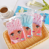 HULIANFU Waterproof Bath Hat Thickened Waterproof And Oil Fume Cap Women Spa Hair Salon Supplies Shower Cap Bathroom Accessories