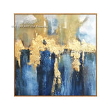 HULIANFU New Design High Quality Hand-painted Modern Golden Oil Painting on Canvas Modern Art Oil Painting for All Kinds of Wall Decor