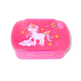 HULIANFU New Unicorn Lunch Box Food Grade PP Cartoon Student Kids Back to School Division Breathable Bento Boxes with Spoon