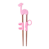 HULIANFU Reusable Stainless Steel Cute Portable Chopsticks For Kids Learning Training Chopsticks Food Sticks Learner Kids Enlightenment