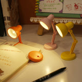 HULIANFU LED Mini Desk Lamp Foldable Magnetic Night Light Bedroom Study Reading Book Lamps With Clip Eye Protection Bedside Lights