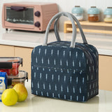 HULIANFU Lunch Bag Lunch Box Thermal Insulated Canvas Tote Pouch Kids School Bento Portable Dinner Container Picnic Food Storage Bags