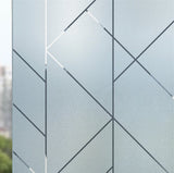 HULIANFU Landscape pastoral pattern window frosted glass sticker opaque toilet anti-lighting bathroom film anti-peep shading window paper