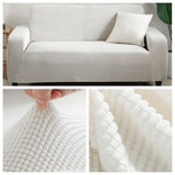 HULIANFU Polar Fleece Fabric Universal Sofa Cover Euro Sofa Covers For Living Room Stretch Sectional Corner Sofa Cover Plaids On The Sofa