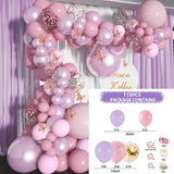 HULIANFU Rose Apricot Balloon Garland Arch Kit Wedding Birthday Party Decoration Kids Confetti Latex Balloons Baby Shower Decor Baloon