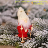 HULIANFU New Year  Gifts Cute Angel Ski Dolls Navidad Hanging Pendant Christmas Home Decor Xmas Tree Ornaments Noel Natal Decoration