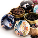 HULIANFU Tea Storage Container Spices Jars Candle Bulk Cereals Hermetic Pots Sugar Bowl Kitchen Box Organizer Cans IronTins Wholesale New
