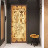 HULIANFU 2023 Simulation Of Gilt Leaves DIY Door Stickers Home Decoration Wall Sticker Kitchen Art Mural Peel &amp; Stick Waterpoof PVC Wallpaper