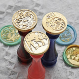 HULIANFU Sealing Wax Seal stamp Classic Diy Retro Metal Card making Wax seal Stamp Handcrafts Wedding Invitations Tools