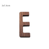 HULIANFU NEW Nordic Style Black Walnut Letter Decorative Letters Combination Wall Decoration DIY Letter Home Decoration Wooden Alphabet