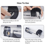 HULIANFU Smart Self-locking Mousetrap Safe Firm Transparent Household Mouse Catcher Plastic Reusable Humane Indoor Outdoor Rat Trap