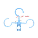 HULIANFU Magic 9-hole Support Circle Clothes Hanger Clothes Drying Rack Multifunction Plastic clothes rack Home Storage Hangers