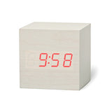 HULIANFU New Qualified Digital Wooden LED Alarm Clock Wood Retro Glow Clock Desktop Table Decor Voice Control Snooze Function Desk Tools