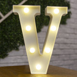 HULIANFU Luxury Alphabet Letter LED Lights Luminous Number Lamp  Battery Night Light for Home Wedding Birthday Christmas Party Decoration