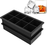 HULIANFU Perfect Ice Cube Silicone Cube Maker Form  Cake Pudding Chocolate Molds Easy to Remove Ice Trays Fade Resistant