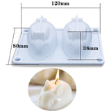 HULIANFU Scented Candle Mold DIY Wool shape Candle Silicone Casting Mold Handmade Candle Soap Making Wax Mold Handcraft Home Decoration