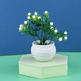 HULIANFU Mini Artificial Aloe Plants Bonsai Small Simulated Tree Pot Plants Fake Flowers Office Table Potted Ornaments Home Garden Decor