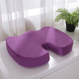 HULIANFU Orthopedic Booster Seat Cushion Memory Foam Chair Massage Pad Office Back-rest Pad Driver Pilot Headrest