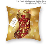HULIANFU Santa pillowcase Happy New Year 2023 Xmas Gifts  Christmas Decor For Home Merry Christmas Ornament Navidad Natal Xmas Gifts