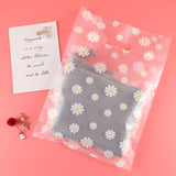 HULIANFU Small Plastic Bag for Jewelry/Earrings/Scarf/Socks Little Daisy Wedding Gift Bags Mini Packaging Bags for Business 25pcs/lot