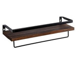 HULIANFU Wall Shelf Wood Floating Rack Wall Decoration Multifunction Storage Holder Shelf Rack Decorative For Kitchen/ Bedroom Frame
