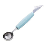 HULIANFU Kitchen Accessories Dual-head Stainless Steel Carving Knife Fruit Watermelon Ice Cream Baller Scoop Stacks Spoon Home gadgets