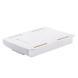 HULIANFU Self Stick Pencil Tray Desk Table Storage Drawer Organizer Box Under Desk Stand Self-adhesive under-drawer storage box