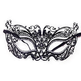 HULIANFU Male Female Phantom Gold Skull Venetian Metal Costume Masquerade Party Mask Laser Cut Halloween Prom Cosplay Wedding Ball Masks