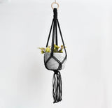 HULIANFU New arrival good quality handmade macrame plant hanger, pot holder  pot hanging  pot tray for garden for home
