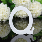 HULIANFU White Wood Letter Alphabet DIY Personalised Name Design Art Crafts Free Standing Xmas Birthday Wedding Party Home Decoration