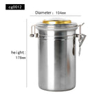 HULIANFU MUXIANG Tobacco Humidor Humidifier Cigar Humidor Jar Tobacco Pipes Smoking Accessories Humidor Box Travel Stainless Steel Gift