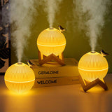 HULIANFU Ultrasonic Mini Air Humidifier 330ML  Essential Oil Diffuser For Home Car USB Fogger Mist Maker With LED Night Lamp