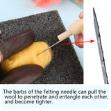 HULIANFU MIUSIE 1-30 PCS Wool Felt Needle Felt Needle Felting Starter Kit Felting Needles Felt Diy Package for Felting with Bottle