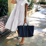Summer Dress Women Summer Sundress Holiay Vintage Ruffled Party Dresses Casual Vestidos Femme Robe Plus Size Robe