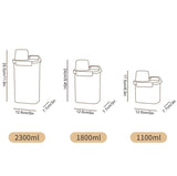 HULIANFU Multi-Use Laundry Powder Detergent Dispenser Food Grains Rice Storage Container Pour Spout Measuring Cup Detergent Box