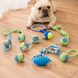HULIANFU Washable Rope Dog Toy Bite Resistant Pet Dog Chew Toys for Small Dogs Cleaning Teeth Interactive Dogs Toys Pet Accessories