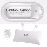 HULIANFU SPA Non-Slip Bath Pillow with Suction Cups Bath Tub Neck Back Support Headrest Pillows Thickened Home Cushion Accersory