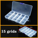 HULIANFU Plastic box Container Screw Holder Case Practical Compartment Jewelry Earring Display case plastic Organizer beads storage boxes