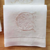 HULIANFU Letters Embroidery  Table Napkin  White Wedding Party Holiday  Decorative  Towel  Rectangular  Hand Towels