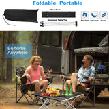 HULIANFU Ultralight Portable Folding Camping Table Foldable Outdoor Dinner Desk High Strength Aluminum Alloy For Garden Party Picnic BBQ