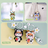 HULIANFU LMDZ Fashion Lovely Wool Felting Fabric Materials Handcraft Needle Felting Kit Doll Twelve zodiac for Needle Material Bag Pack
