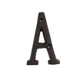HULIANFU Metal Letters Numbers Cast Iron Decoration House Sign Doorplate DIY Cafe Wall CLH@8