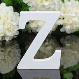 HULIANFU White Wood Letter Alphabet DIY Personalised Name Design Art Crafts Free Standing Xmas Birthday Wedding Party Home Decoration