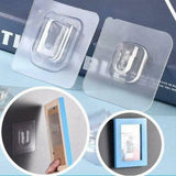 HULIANFU Multi-Purpose Hooks 5/10 Pairs Double-sided Adhesive Wall Hooks Waterproof Clothes Hats Towel Hooks Kitchen Bath Door Hooks