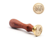 HULIANFU Retro Wood Stamp Classic 26 Letter A-z Alphabet Initial Sealing Wax Seal Stamp Ancient Seal Post Decorative Antique Stamp Gifts