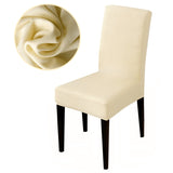 HULIANFU Solid color stretch Chair Cover Spandex Fabric seat Chair Covers restaurant Hotel Party Banquet Slipcovers home decoration event