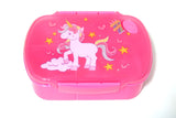 HULIANFU New Unicorn Lunch Box Food Grade PP Cartoon Student Kids Back to School Division Breathable Bento Boxes with Spoon