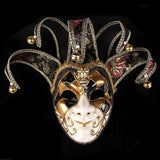 HULIANFU Newly High-end Venetian Masquerade Mask Mask Europe and The United States Halloween Clown Mask Show Supplies