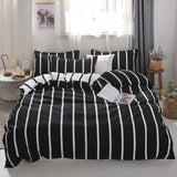 HULIANFU Nordic Style Pink Heart Bedding Set Cover Cute Bed Linens Duvet Cover Sheets and Pillowcases Queen King Size Home Textile Sets